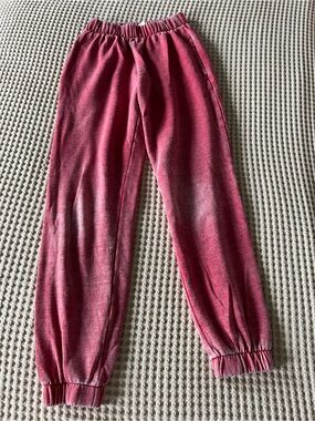 Red Pull-On Jogger Pants